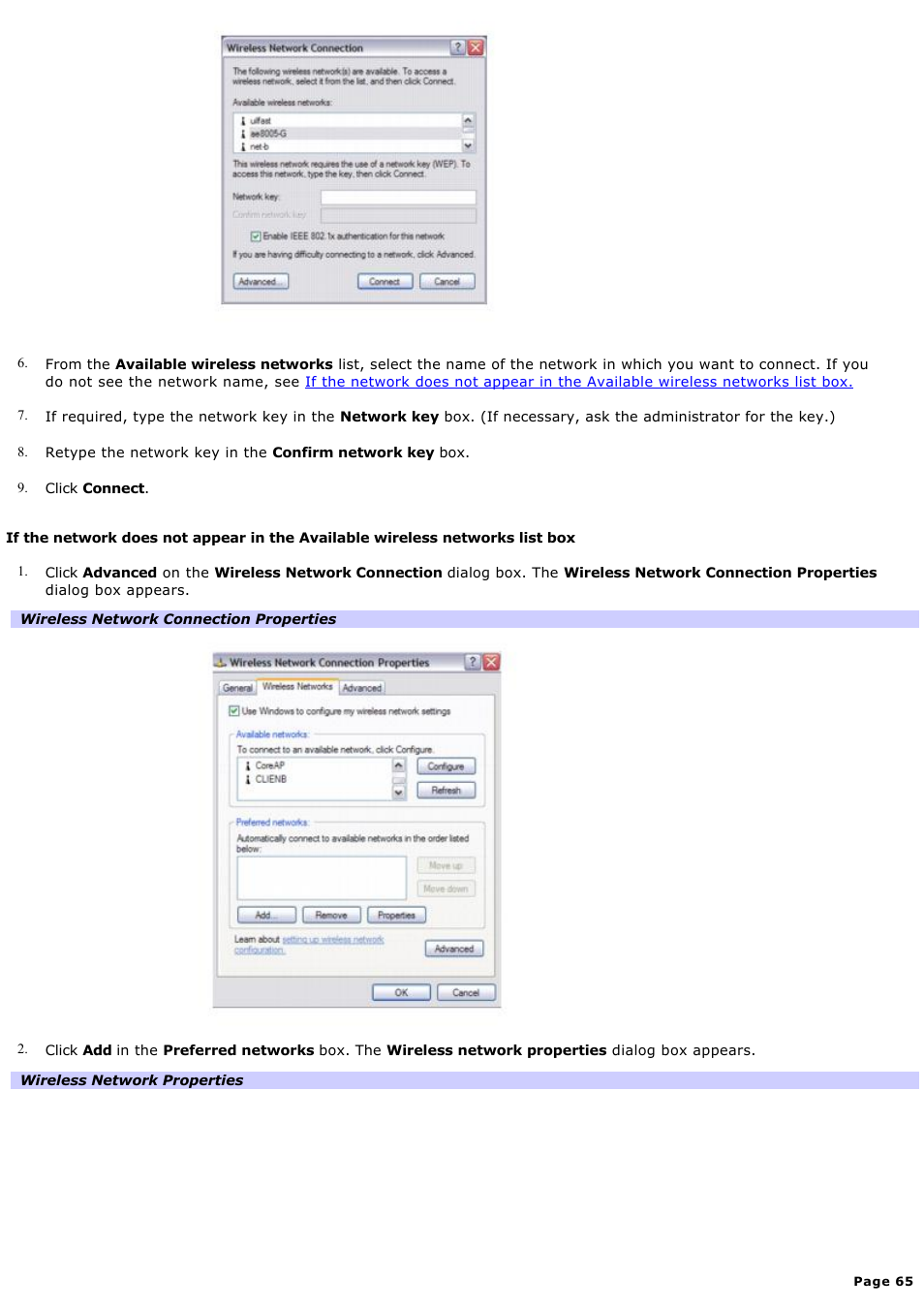 Sony VGN-A190 User Manual | Page 65 / 315