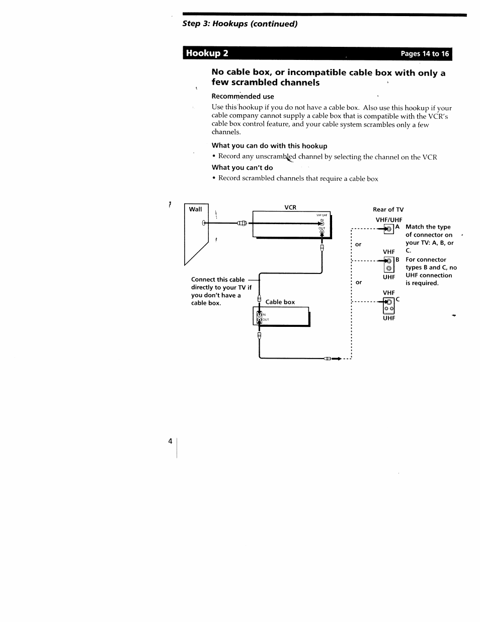 Step | Sony SLV-M20HF User Manual | Page 14 / 52