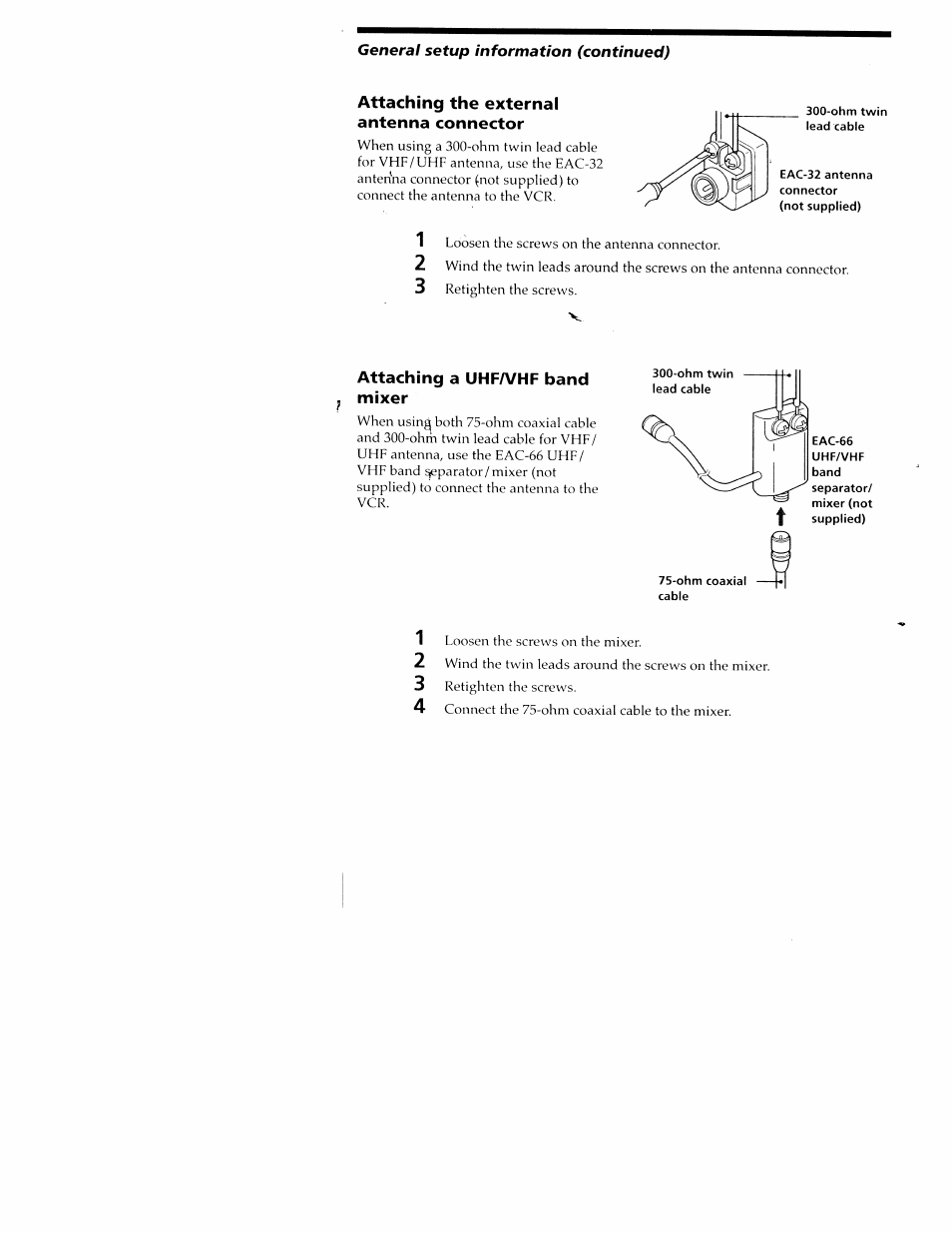 Sony SLV-M20HF User Manual | Page 44 / 52