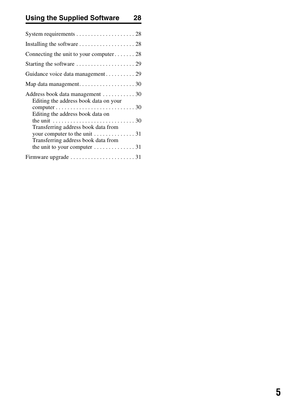 Sony NV-U83T User Manual | Page 5 / 31