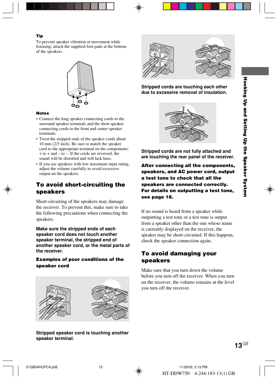 Sony HT-DDW750 User Manual | Page 13 / 52