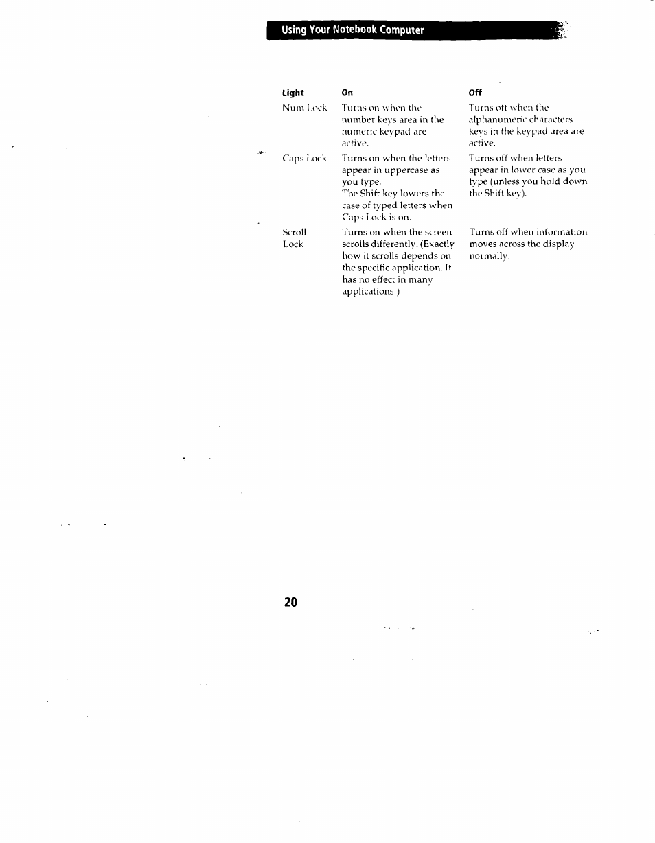 Light | Sony PCG-717 User Manual | Page 65 / 154