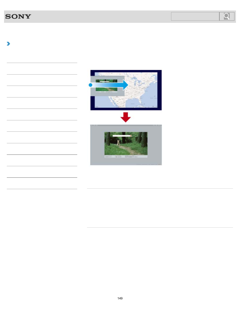 Switching apps, How to use, Search | Sony SVS1512GPXB User Manual | Page 149 / 417