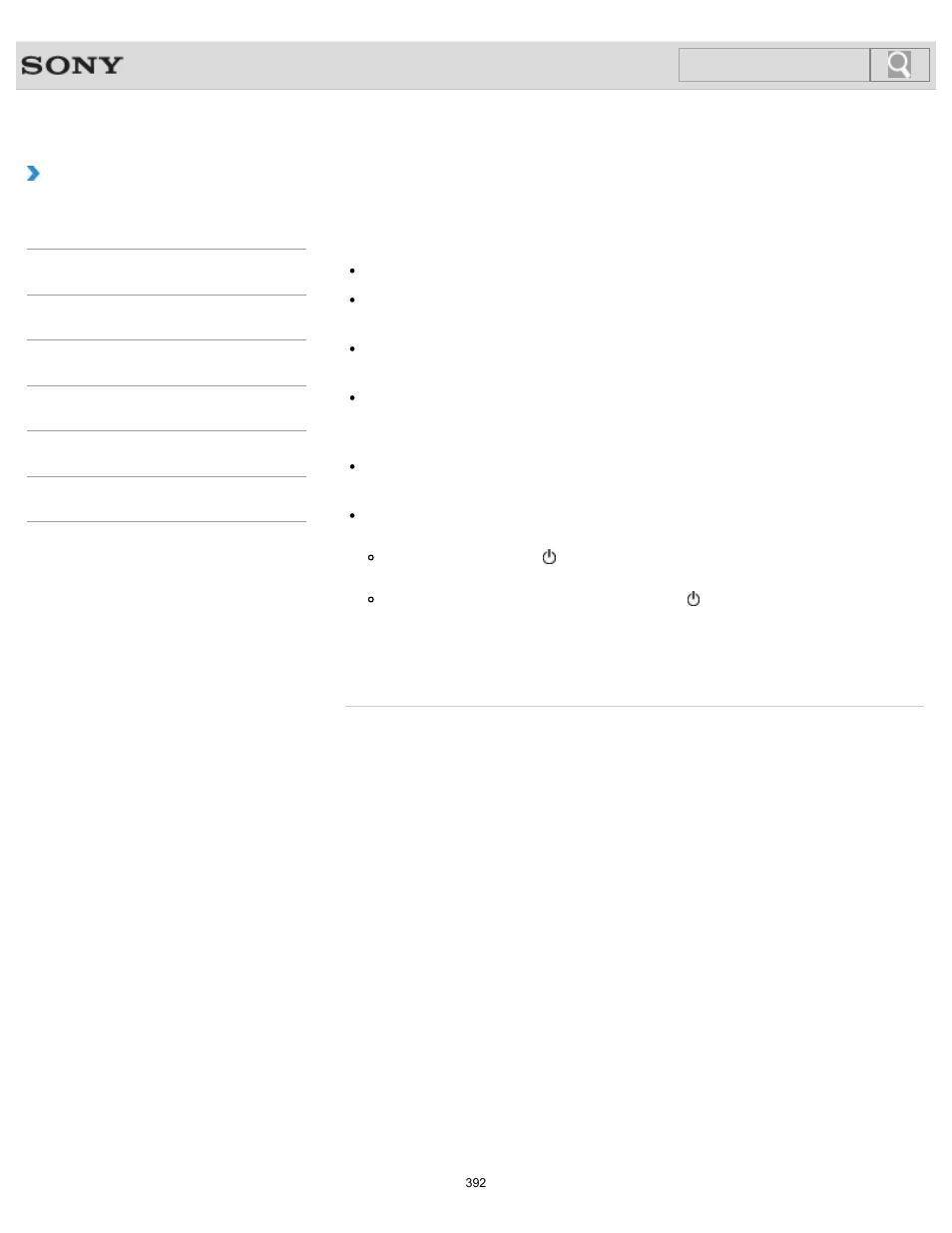 What should i do if my computer screen goes blank, Troubleshooting, Search | Sony SVS1512GPXB User Manual | Page 392 / 417