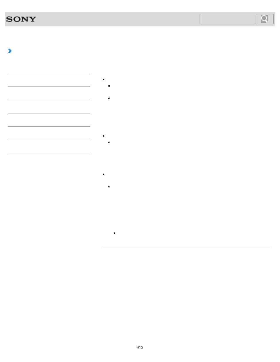 Troubleshooting, Search | Sony SVS1512GPXB User Manual | Page 415 / 417