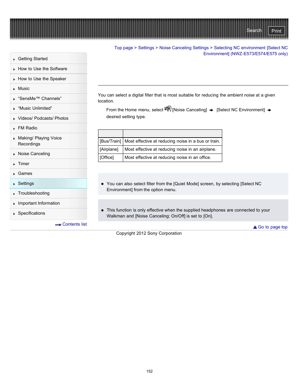 Sony NWZ-E475BLK User Manual | Page 152 / 231