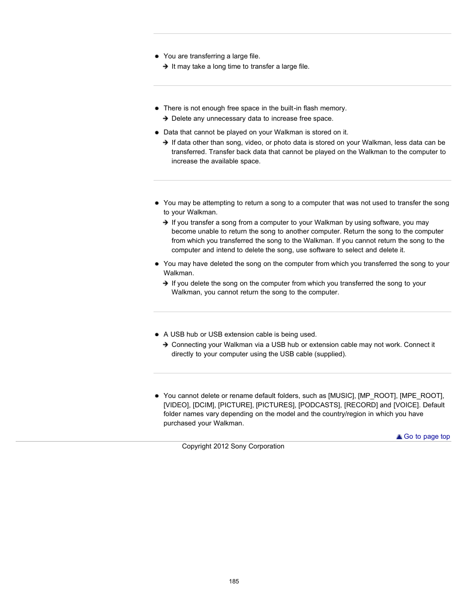 Sony NWZ-E475BLK User Manual | Page 185 / 231