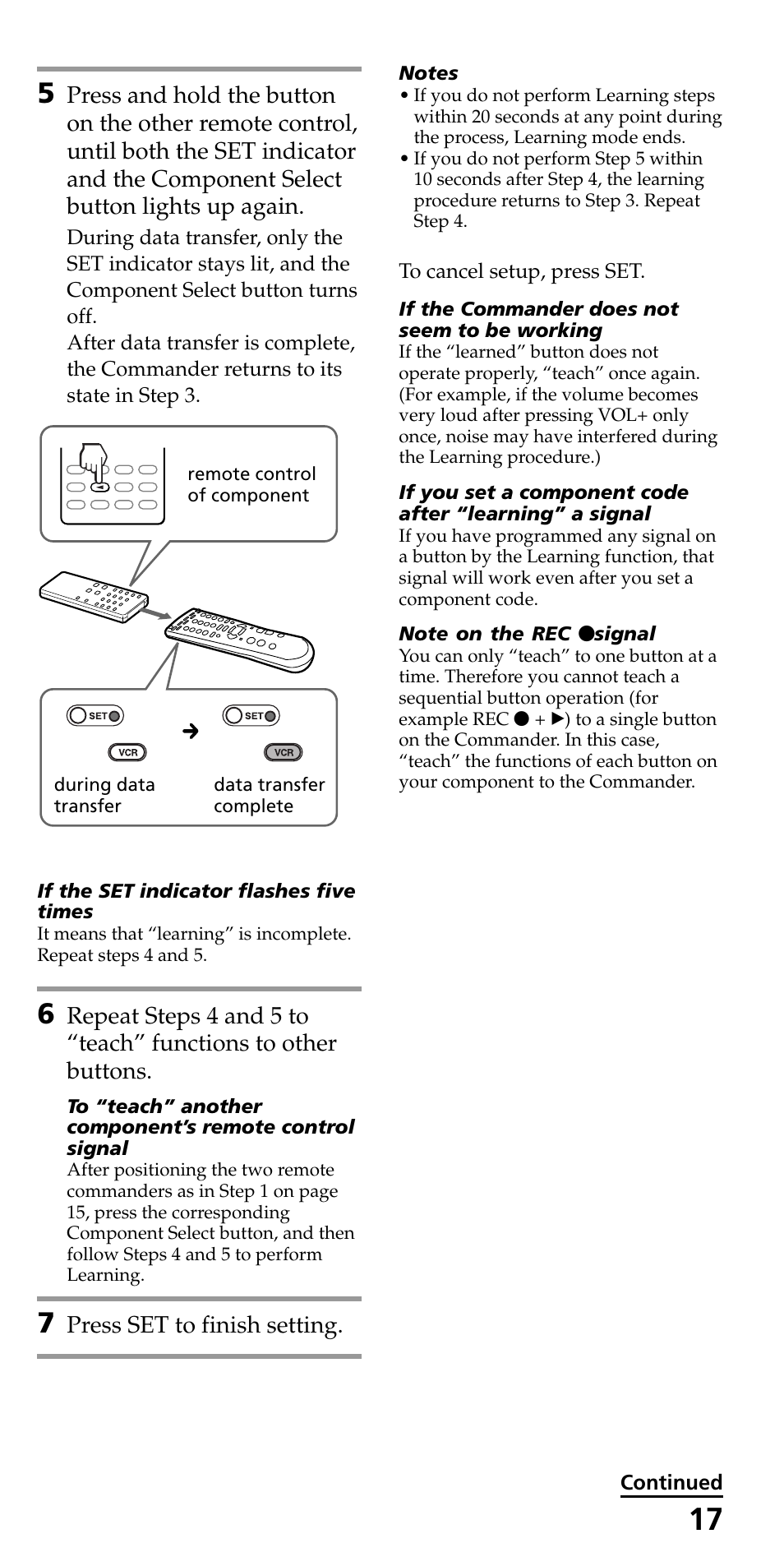 Sony RM-VL700S User Manual | Page 17 / 40