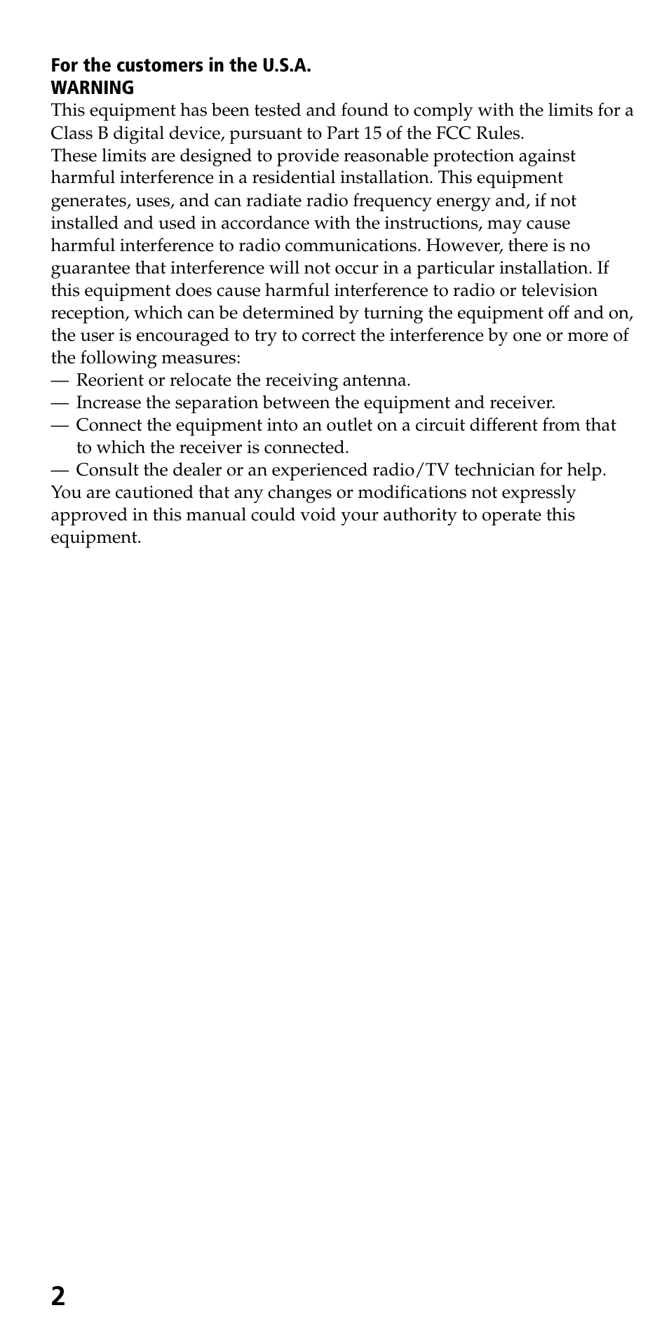 Sony RM-VL700S User Manual | Page 2 / 40