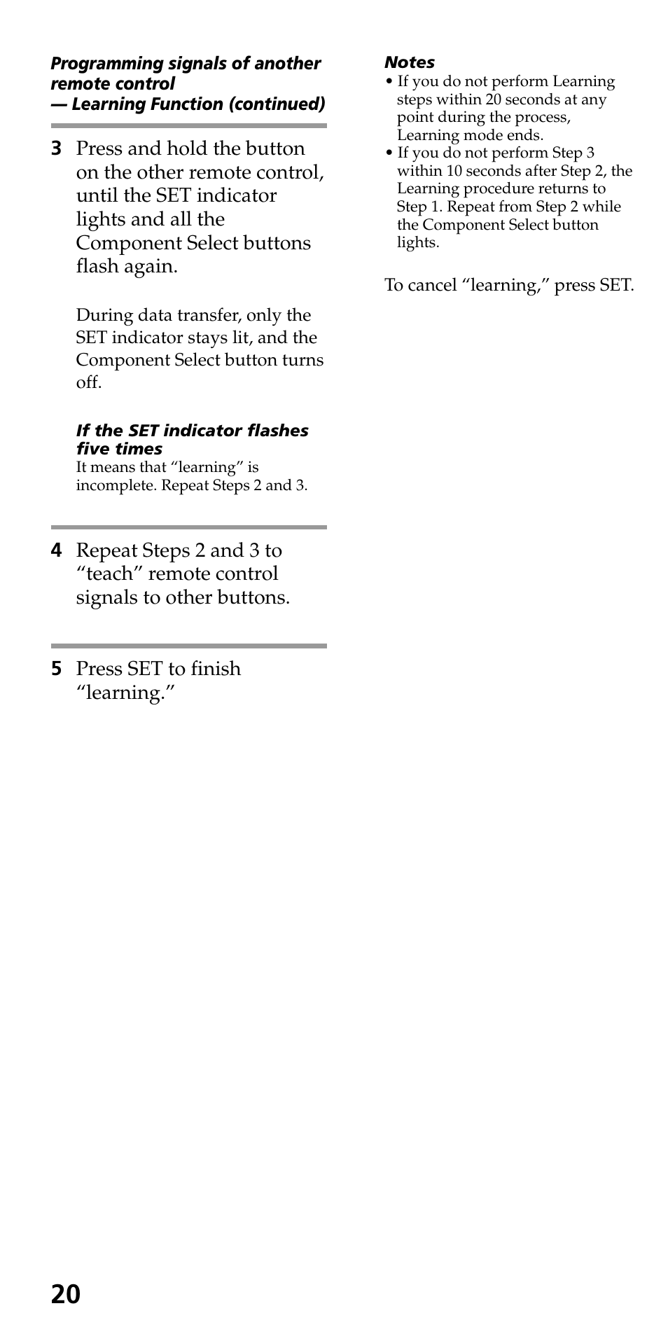 Sony RM-VL700S User Manual | Page 20 / 40