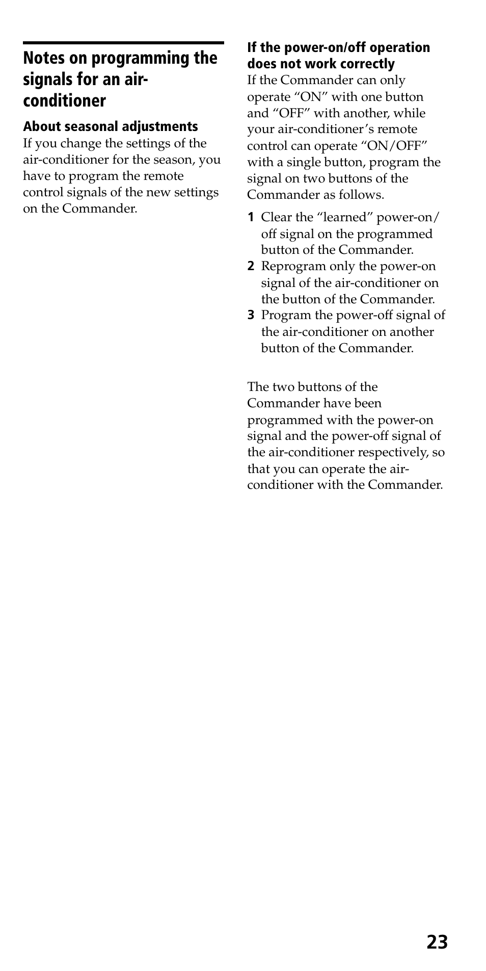 Sony RM-VL700S User Manual | Page 23 / 40