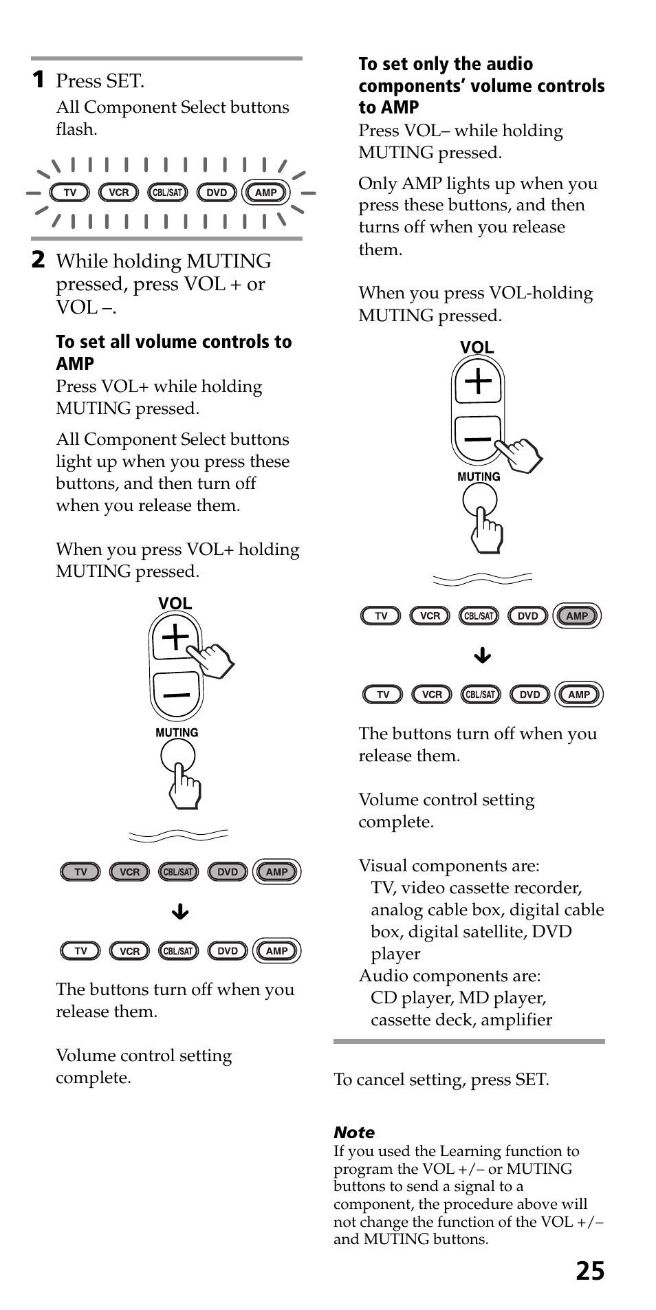 Sony RM-VL700S User Manual | Page 25 / 40