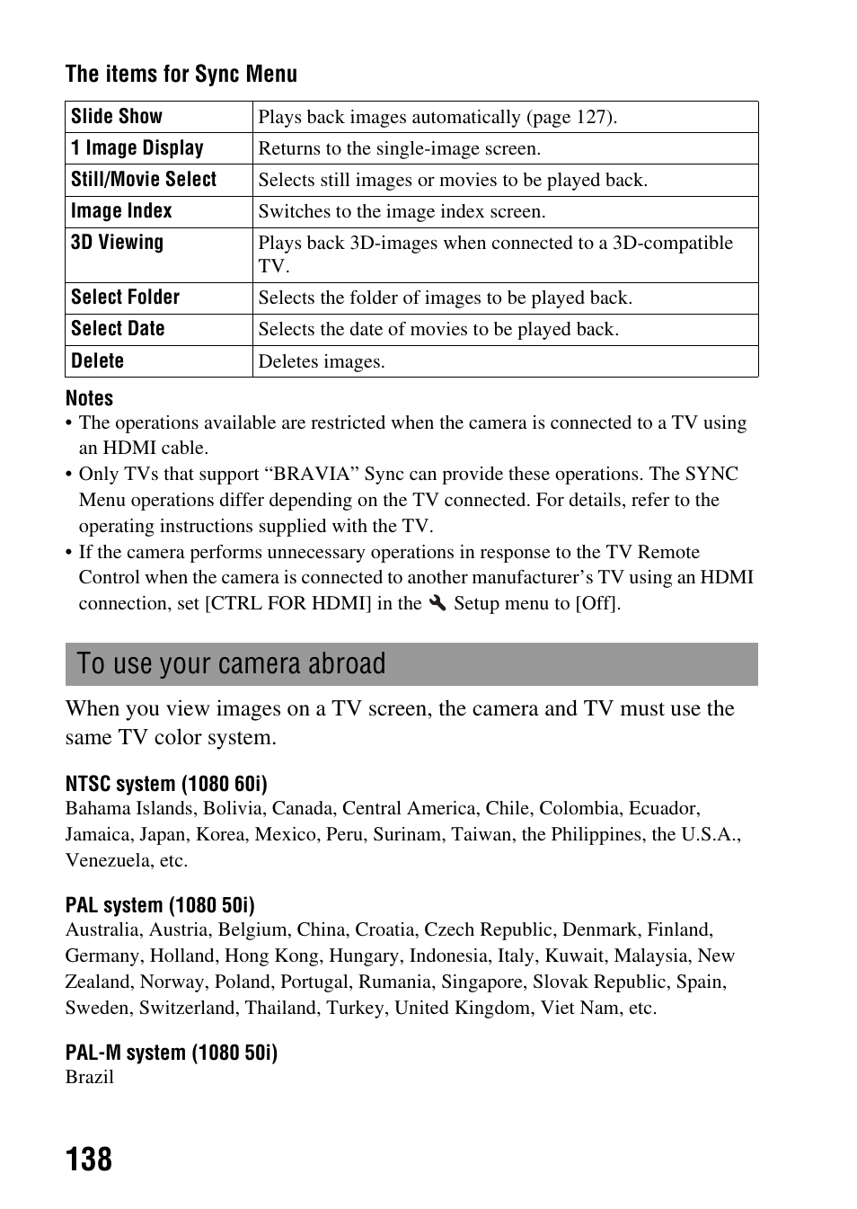 Sony DSLR-A580L User Manual | Page 138 / 199