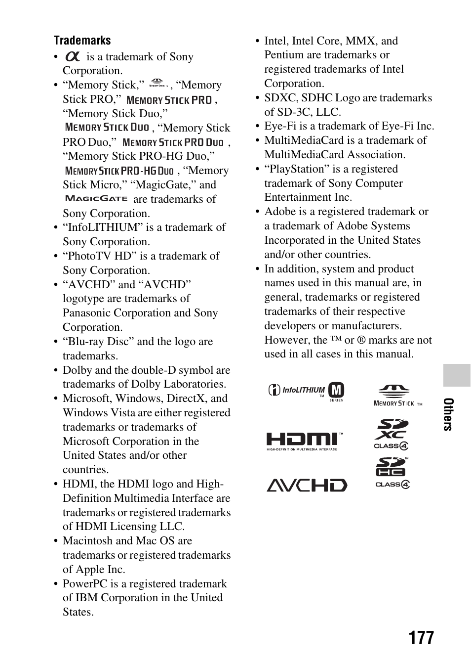 Sony DSLR-A580L User Manual | Page 177 / 199