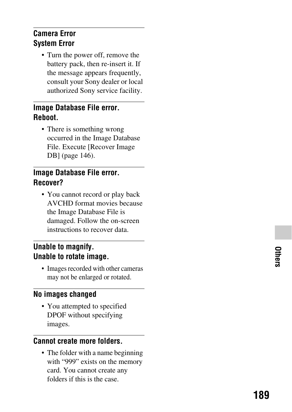 Sony DSLR-A580L User Manual | Page 189 / 199