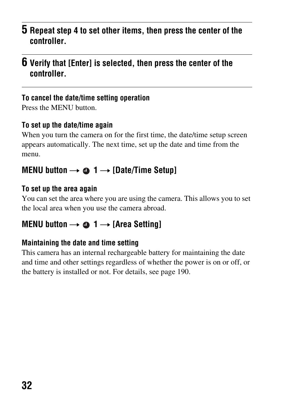 Sony DSLR-A580L User Manual | Page 32 / 199