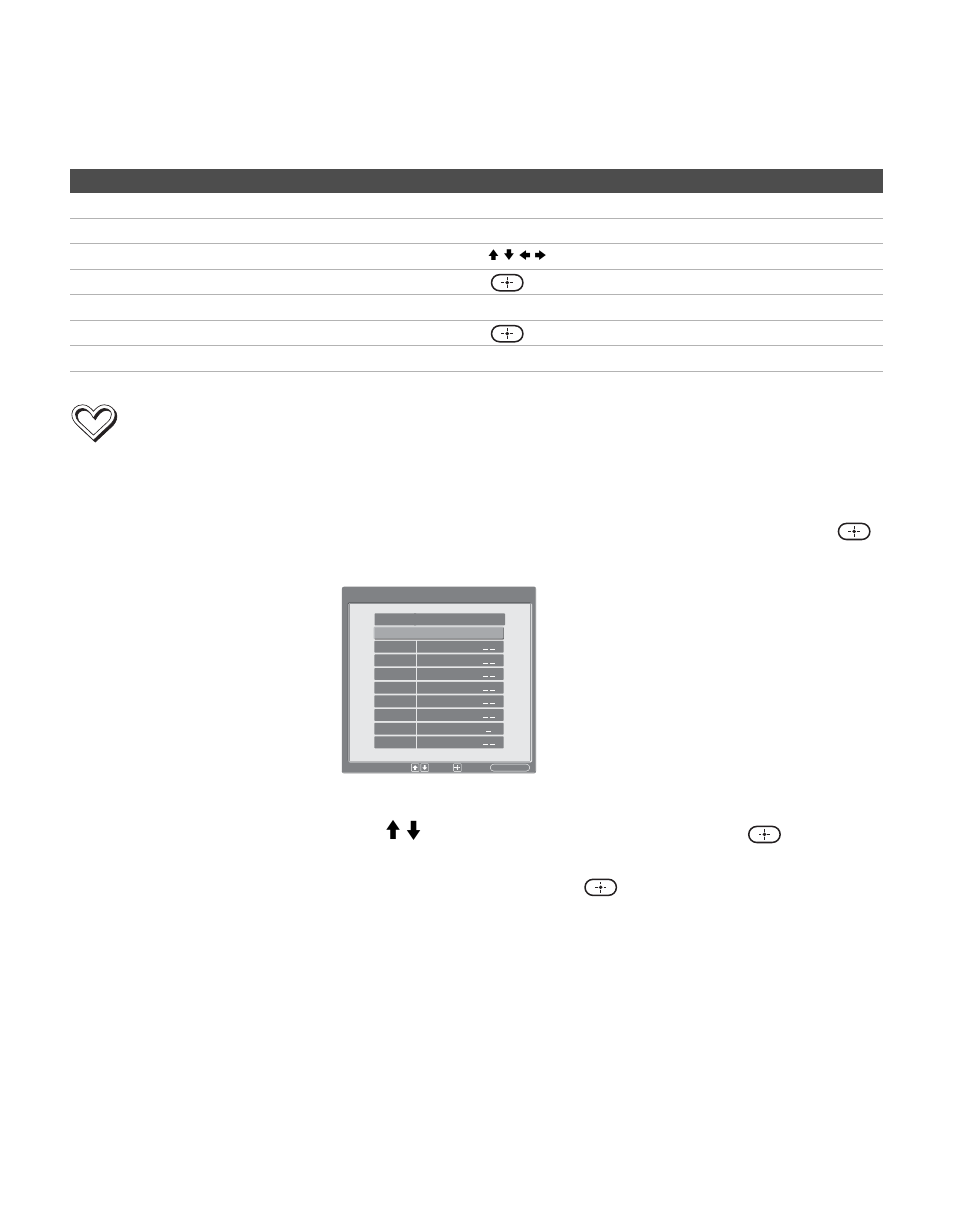 Navigating and select, Using favorites in wega gate, Navigating and select using favorites in wega gate | 44 navigating and select | Sony KLV-S32A10 User Manual | Page 44 / 72