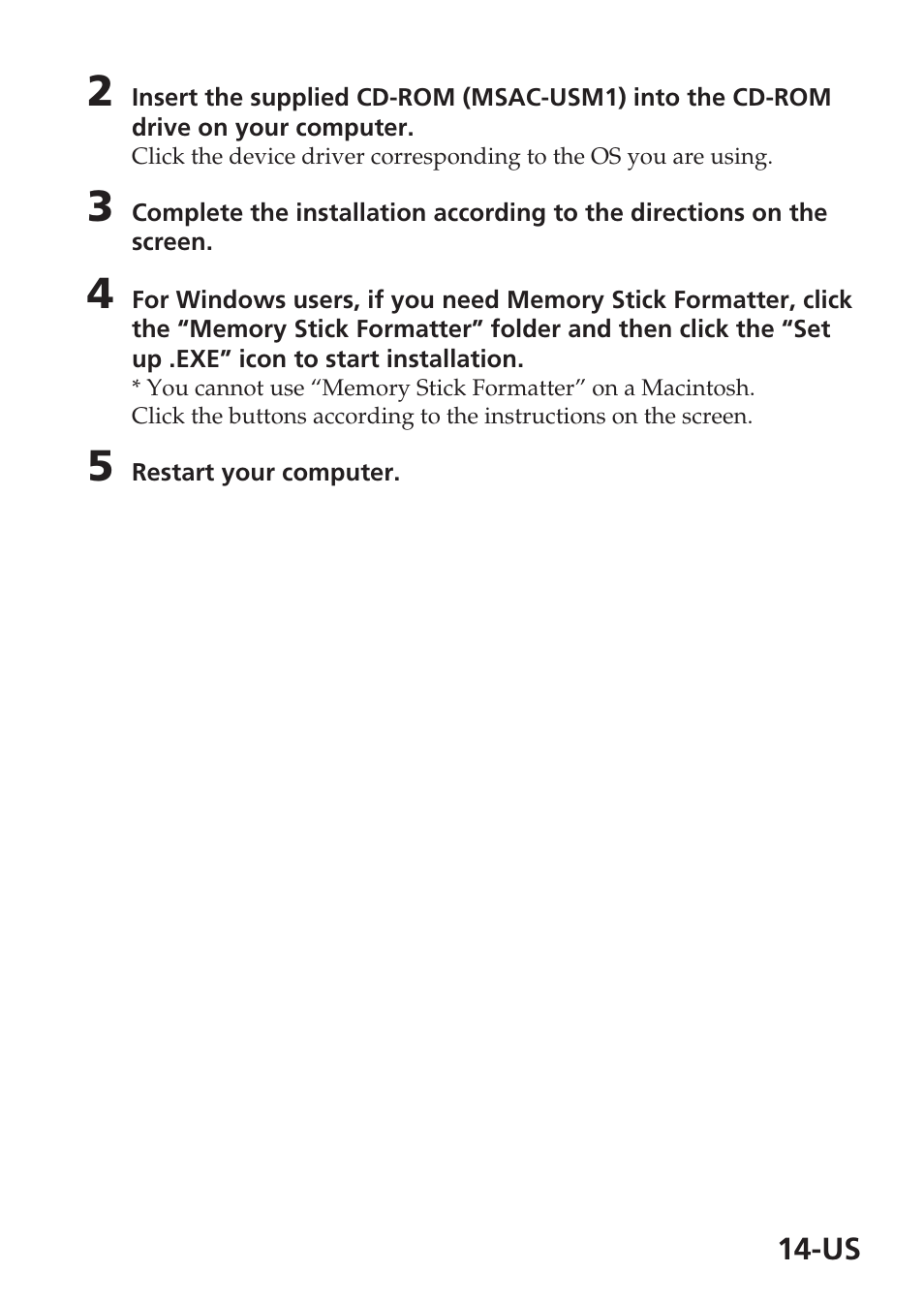 Sony MSAC-USM1 User Manual | Page 14 / 178