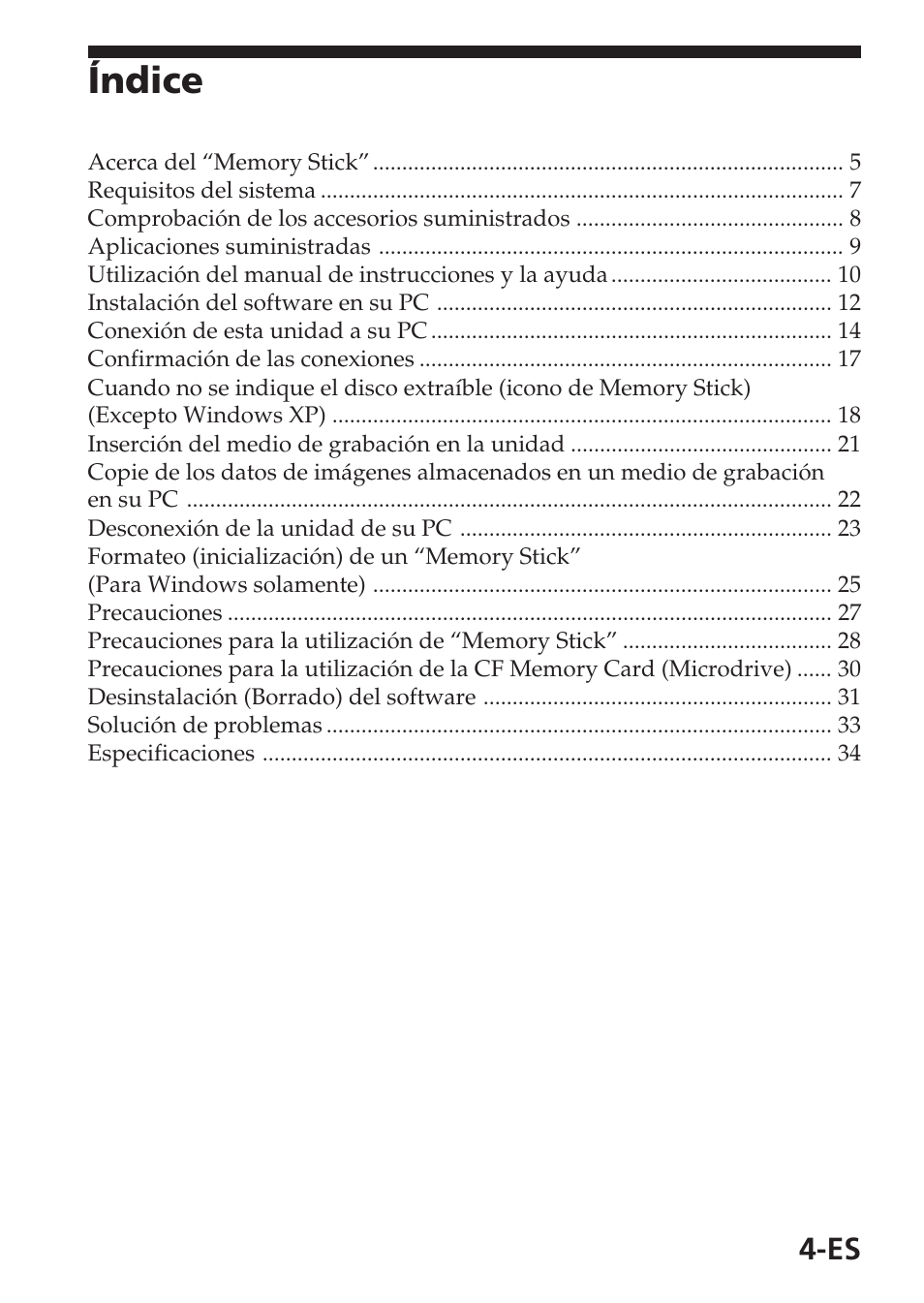 Índice | Sony MSAC-USM1 User Manual | Page 77 / 178