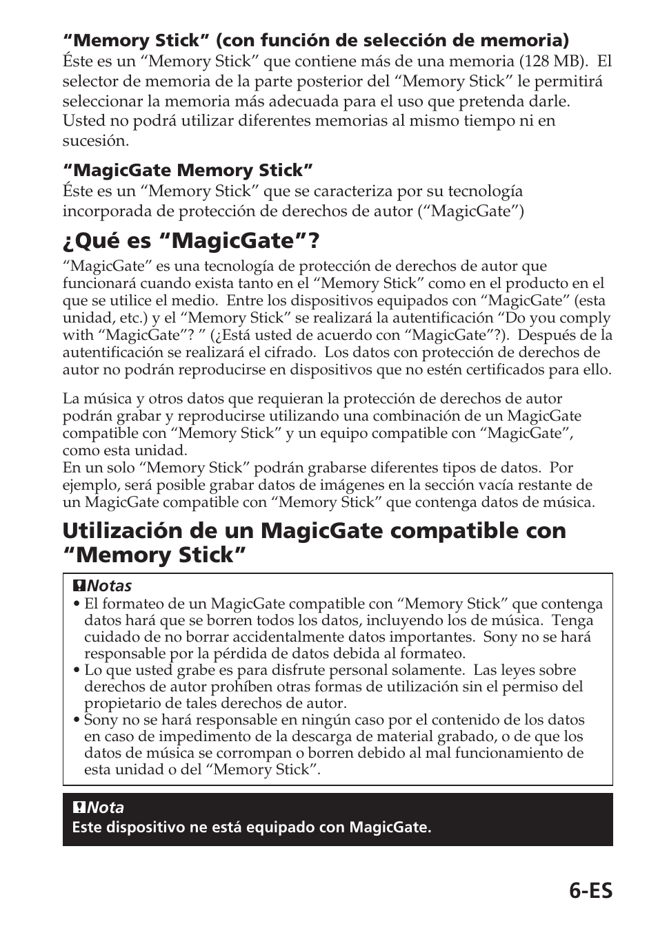 Qué es “magicgate | Sony MSAC-USM1 User Manual | Page 79 / 178