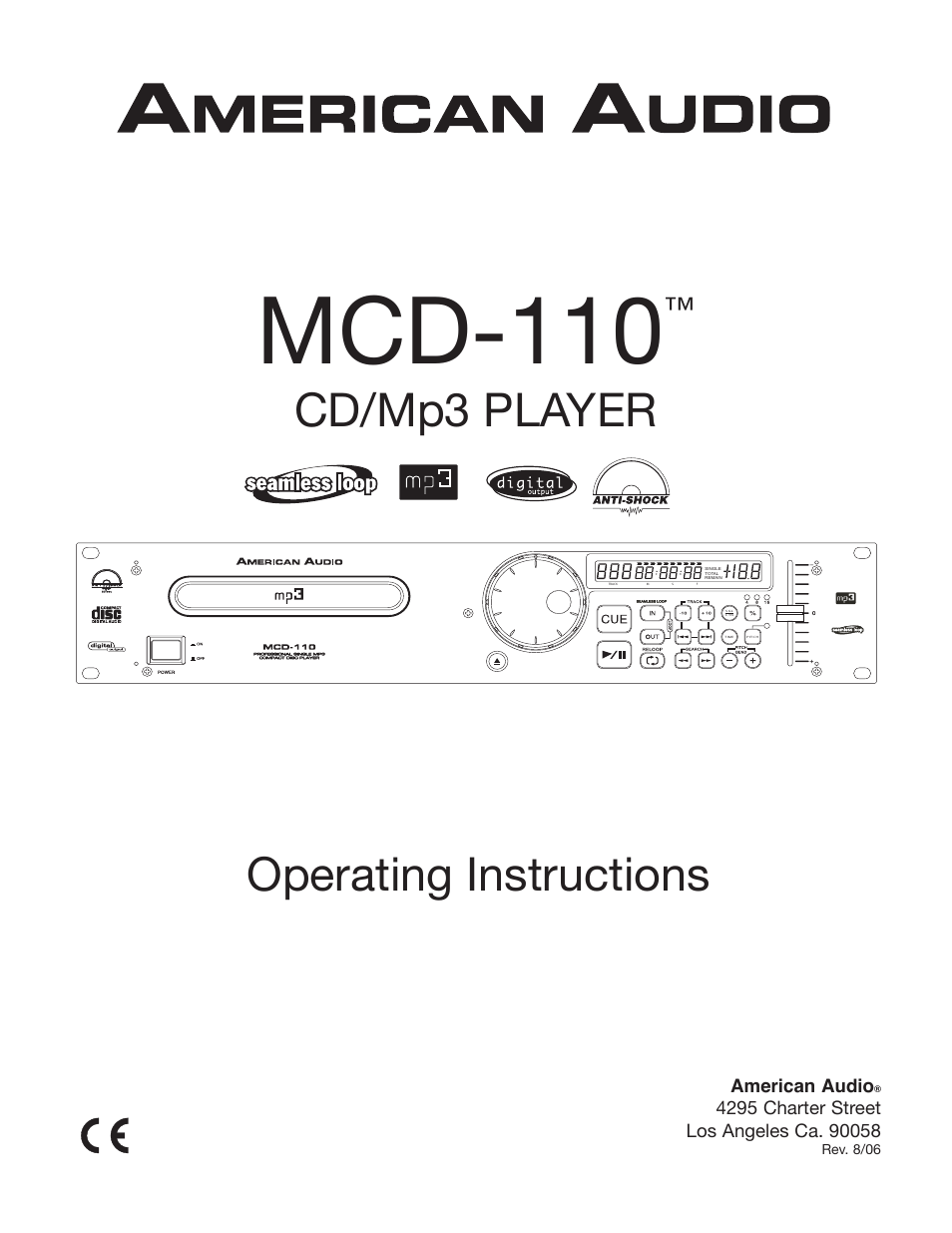 American Audio MCD-110 User Manual | 22 pages