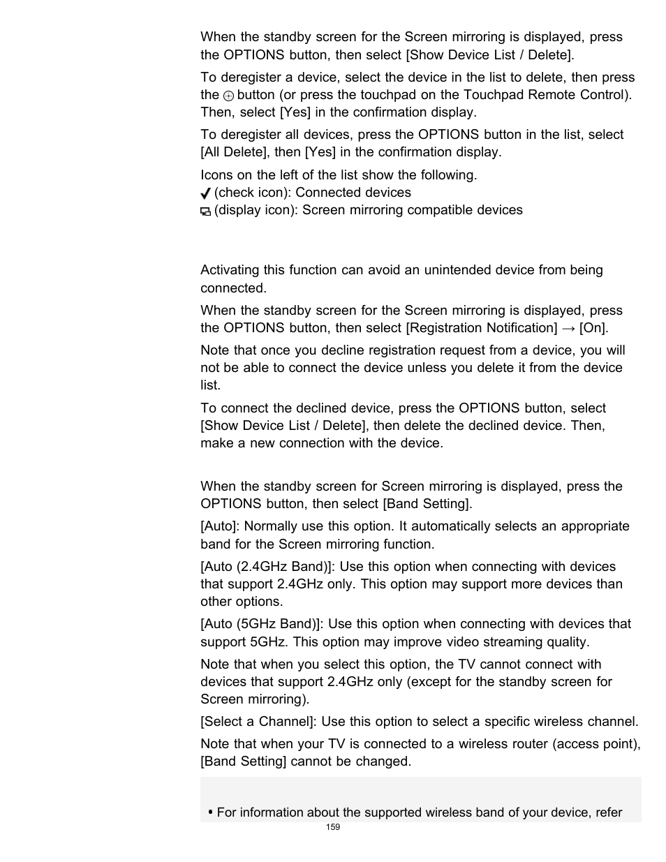 Sony XBR-55X900B User Manual | Page 165 / 255