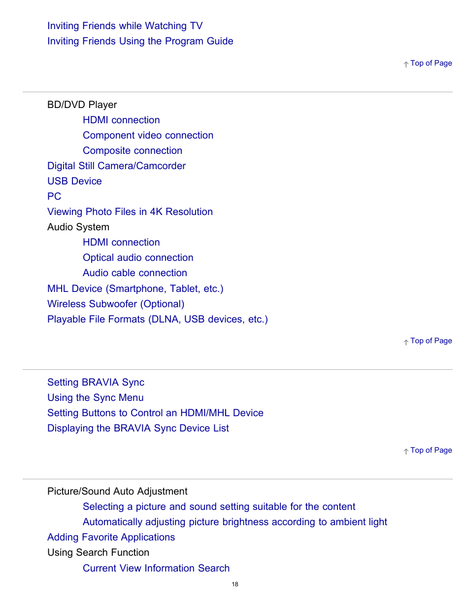 Sony XBR-55X900B User Manual | Page 24 / 255