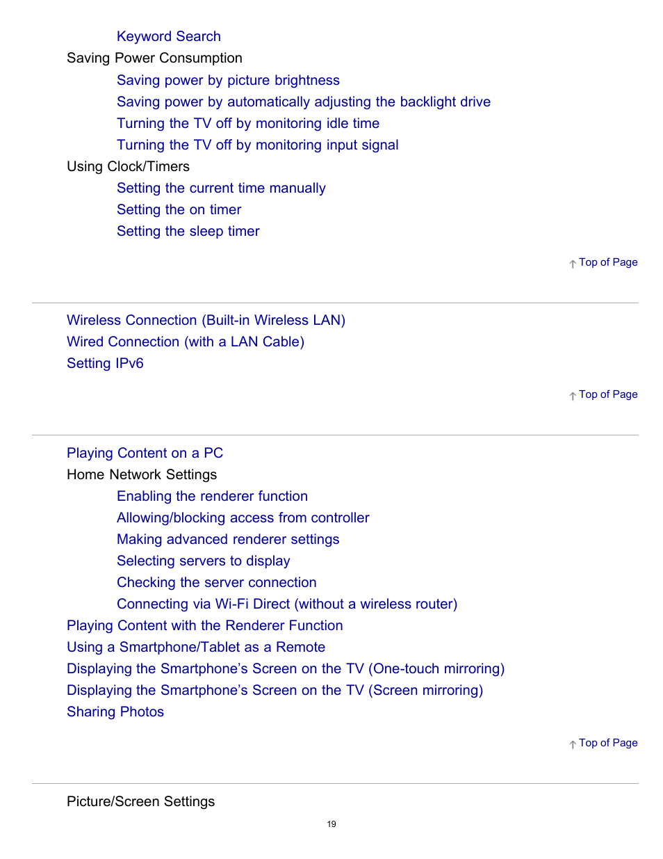 Sony XBR-55X900B User Manual | Page 25 / 255