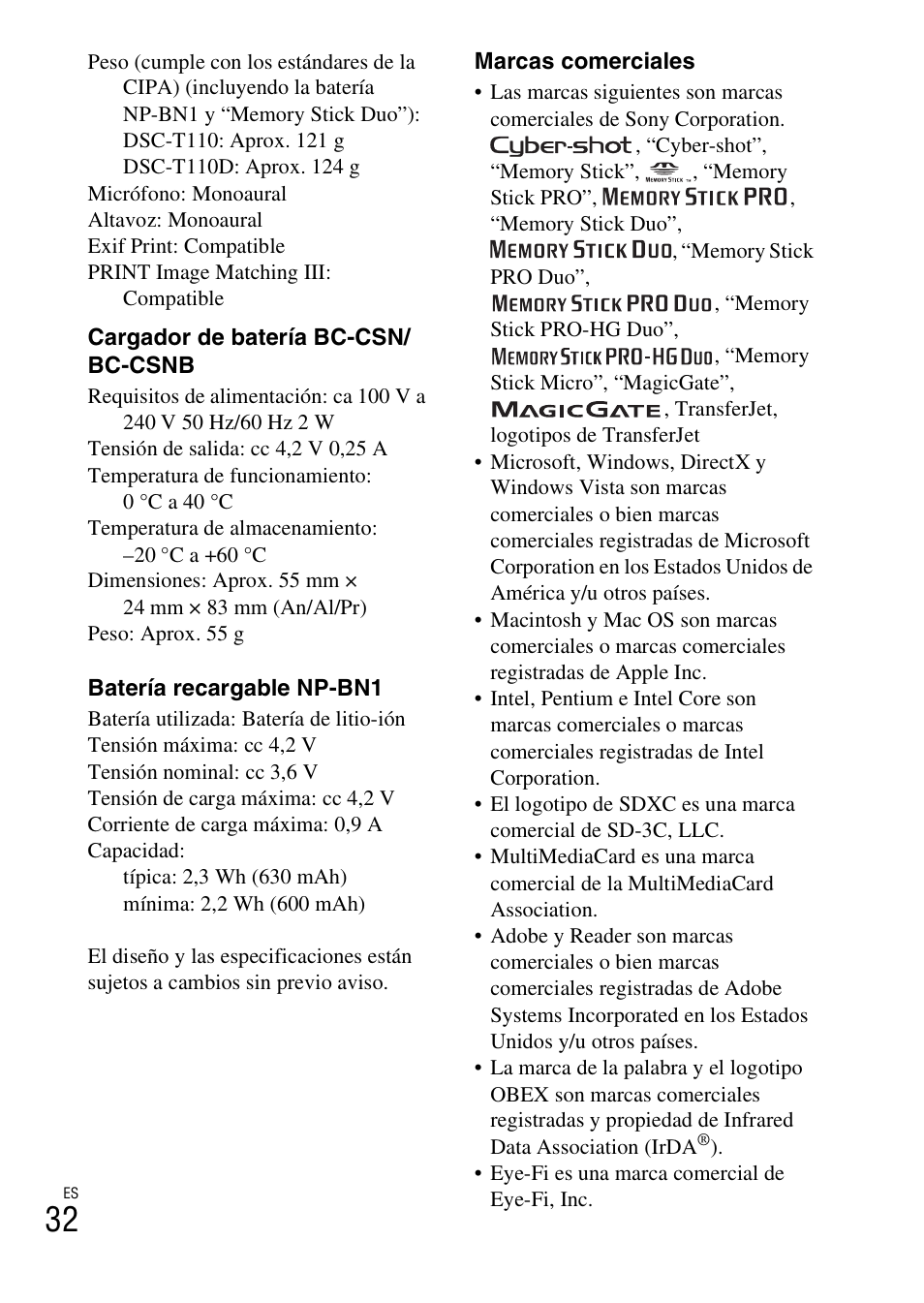 Sony DSC-T110 User Manual | Page 64 / 72