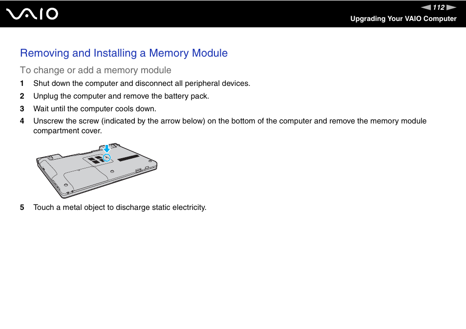 Sony VGN-FW190U User Manual | Page 112 / 195