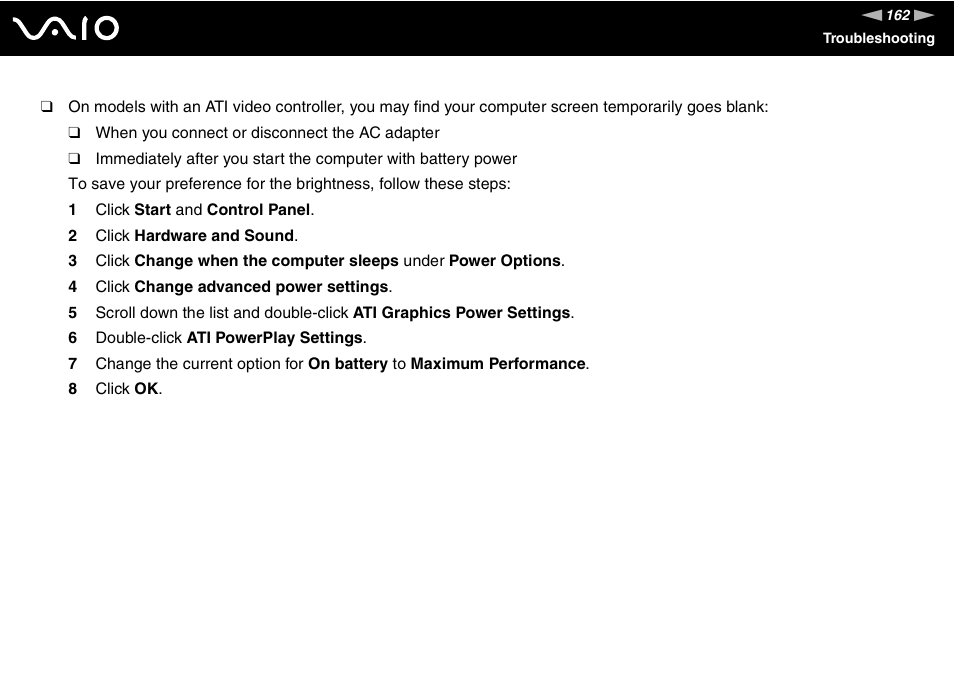 Sony VGN-FW190U User Manual | Page 162 / 195