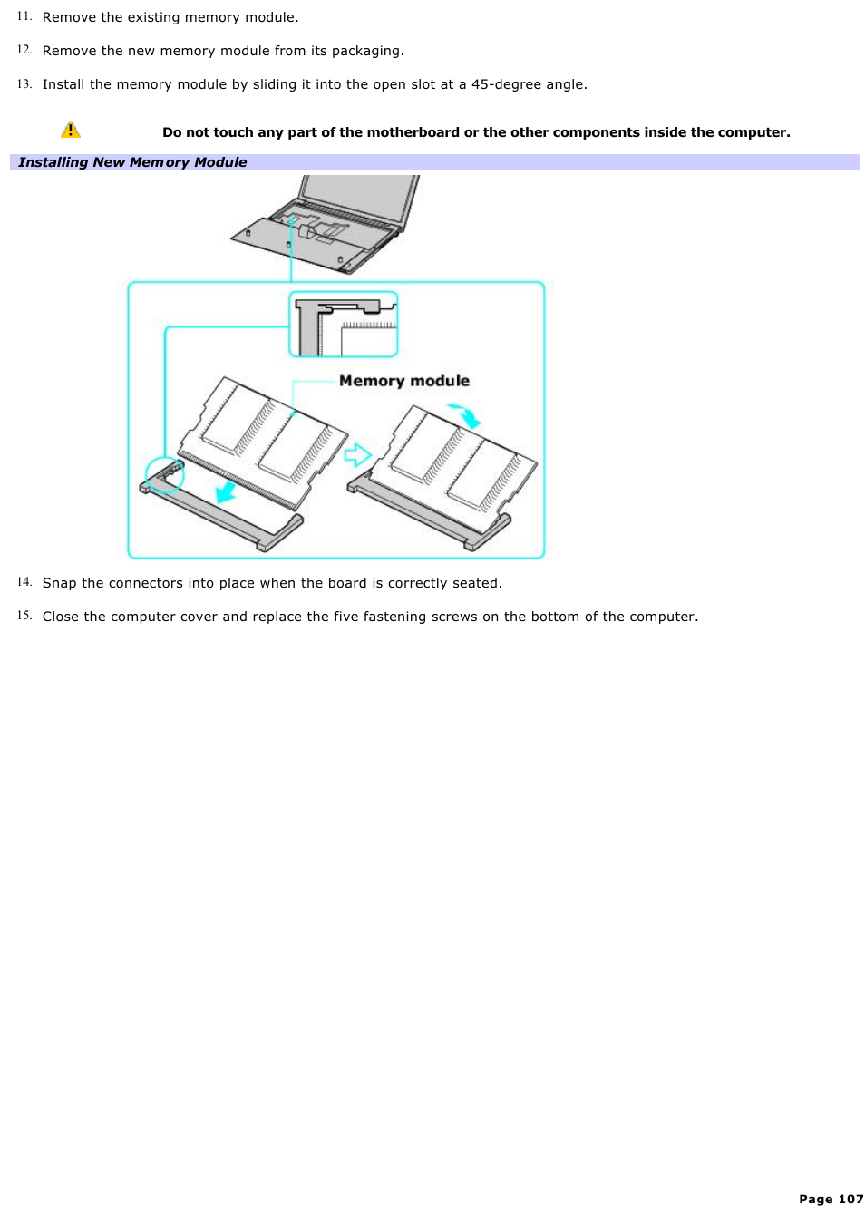 Sony PCG-VX88 User Manual | Page 107 / 184