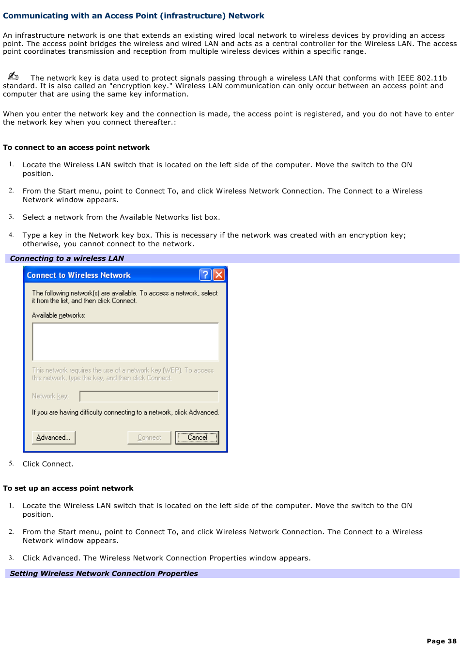 Sony PCG-VX88 User Manual | Page 38 / 184