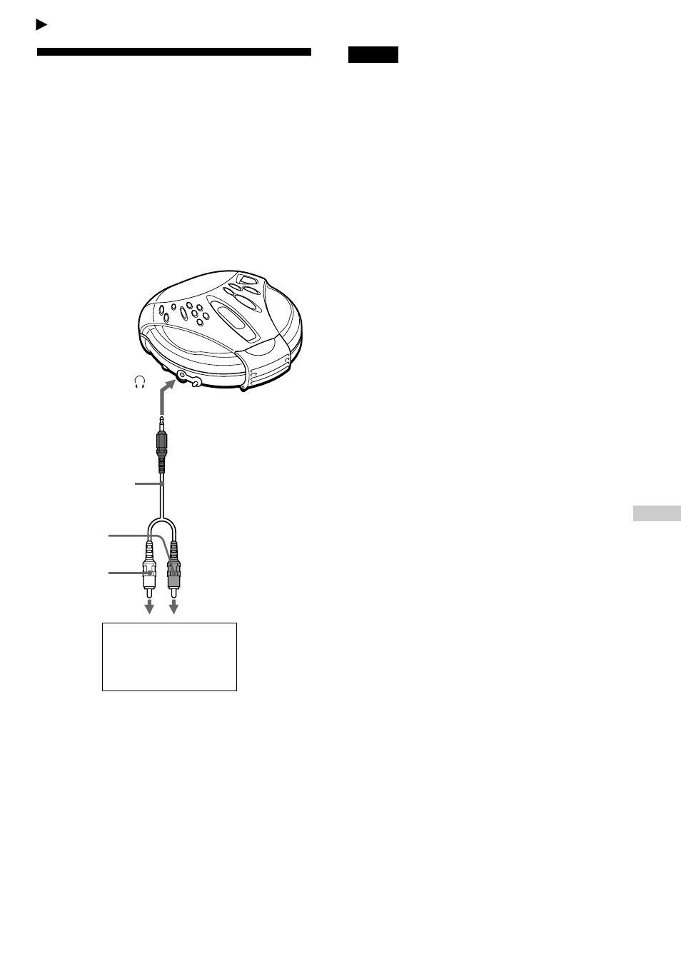 Connecting your cd player, Connecting a stereo system | Sony D-FS18 User Manual | Page 19 / 32