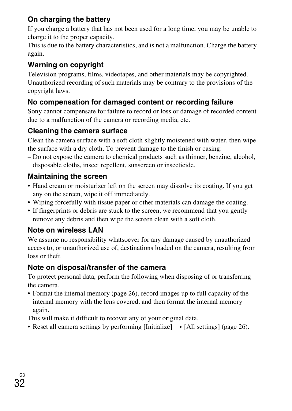 Sony DSC-HX50V User Manual | Page 32 / 72