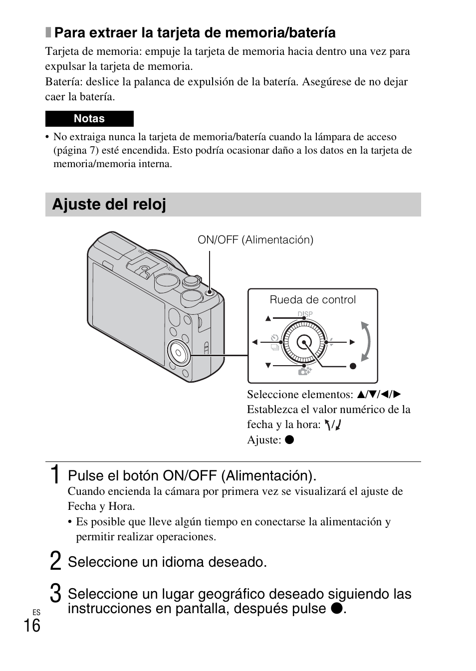 Ajuste del reloj | Sony DSC-HX50V User Manual | Page 50 / 72