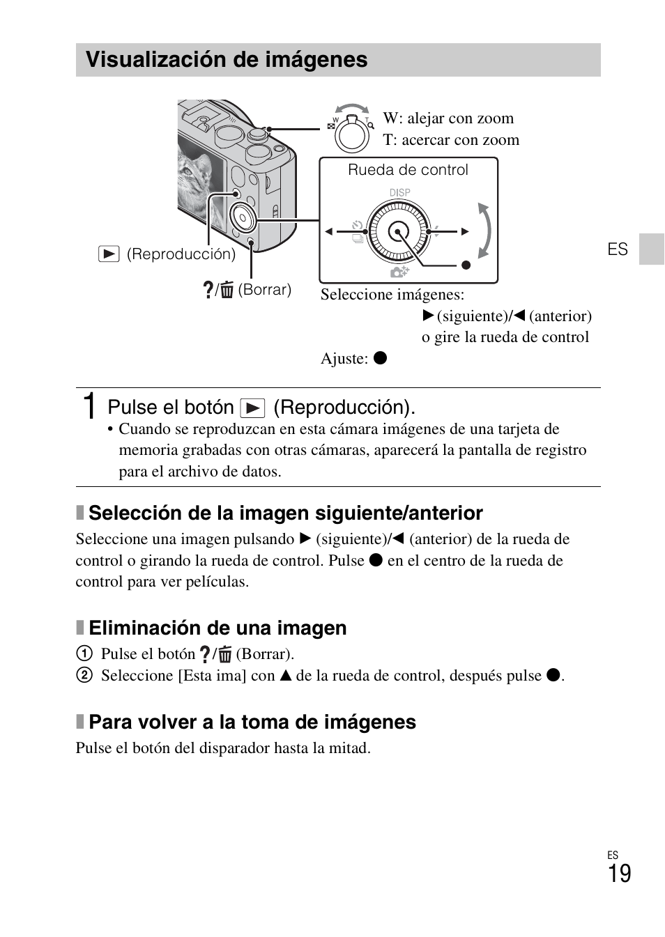 Visualización de imágenes | Sony DSC-HX50V User Manual | Page 53 / 72