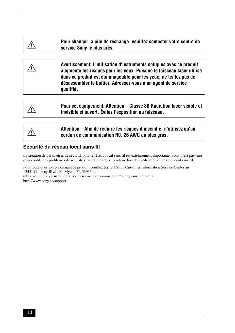 Sony VGN-FS8900P User Manual | Page 14 / 24