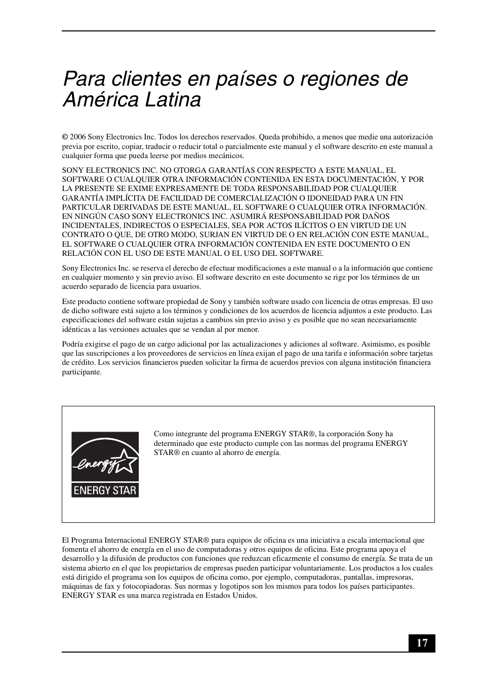 Sony VGN-FS8900P User Manual | Page 17 / 24