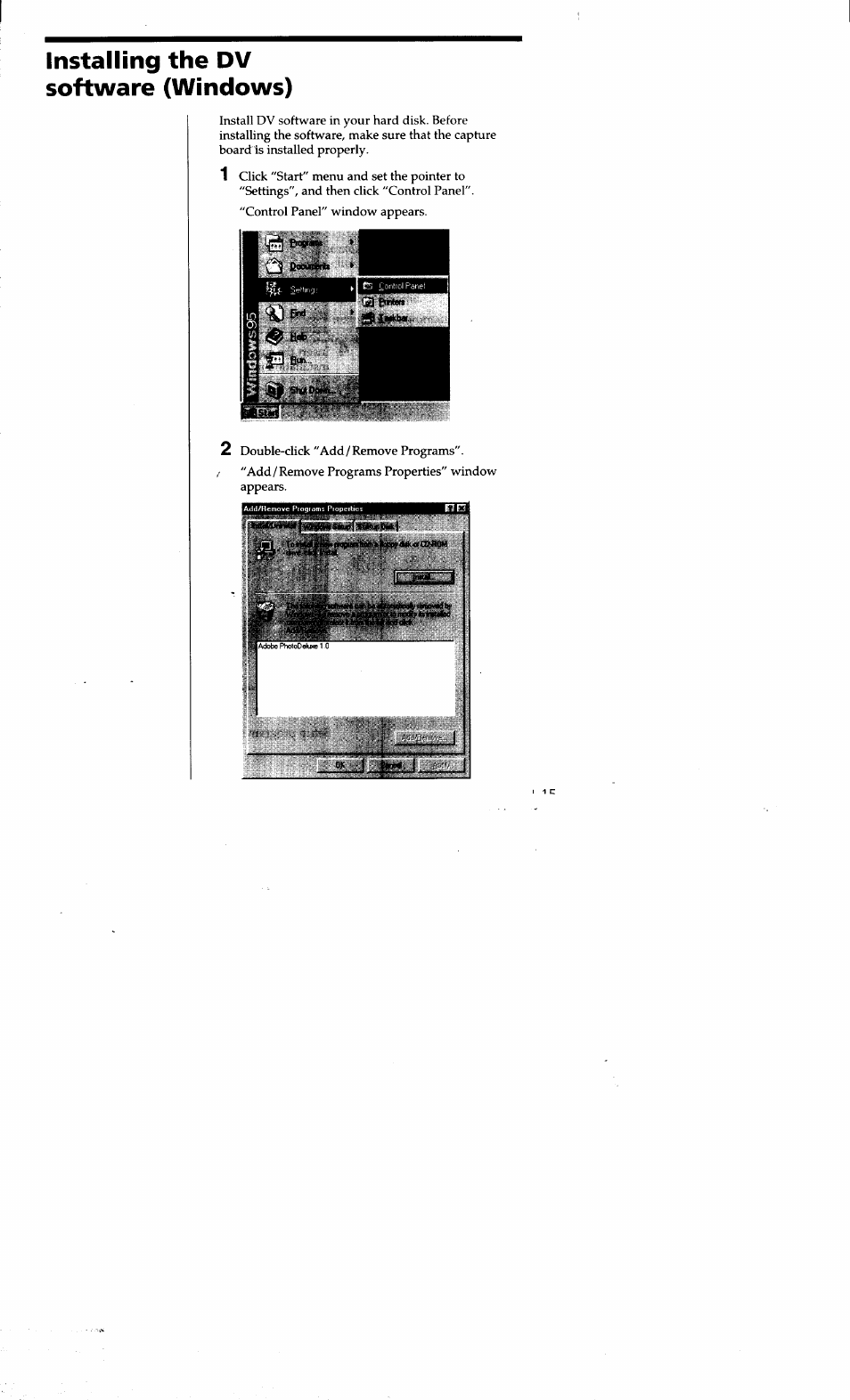 Installing the dv software (windows), Ir-jaa-t | Sony DVBK-2000 User Manual | Page 15 / 87