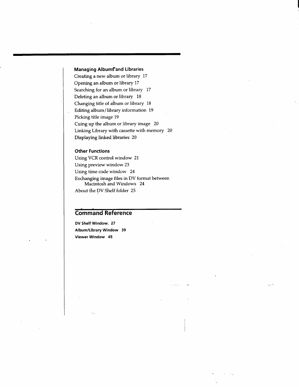 Command reference | Sony DVBK-2000 User Manual | Page 41 / 87