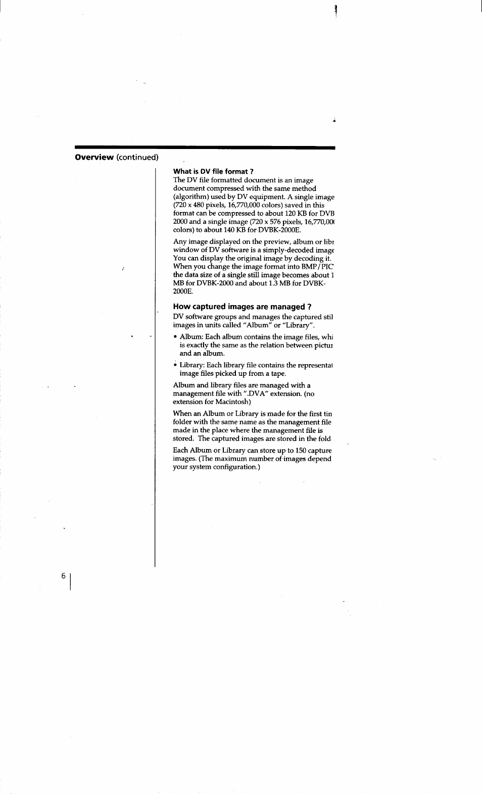 How captured images are managed | Sony DVBK-2000 User Manual | Page 6 / 87