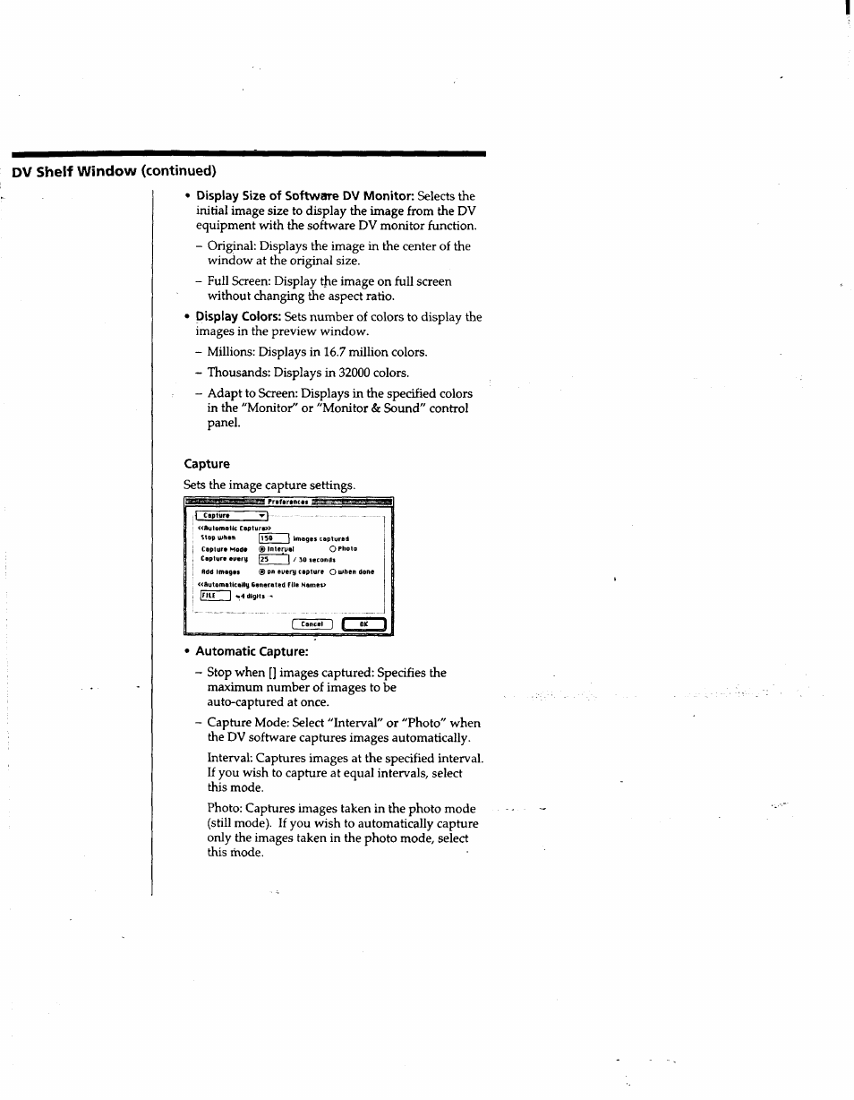 Dv shelf window (continued) | Sony DVBK-2000 User Manual | Page 69 / 87