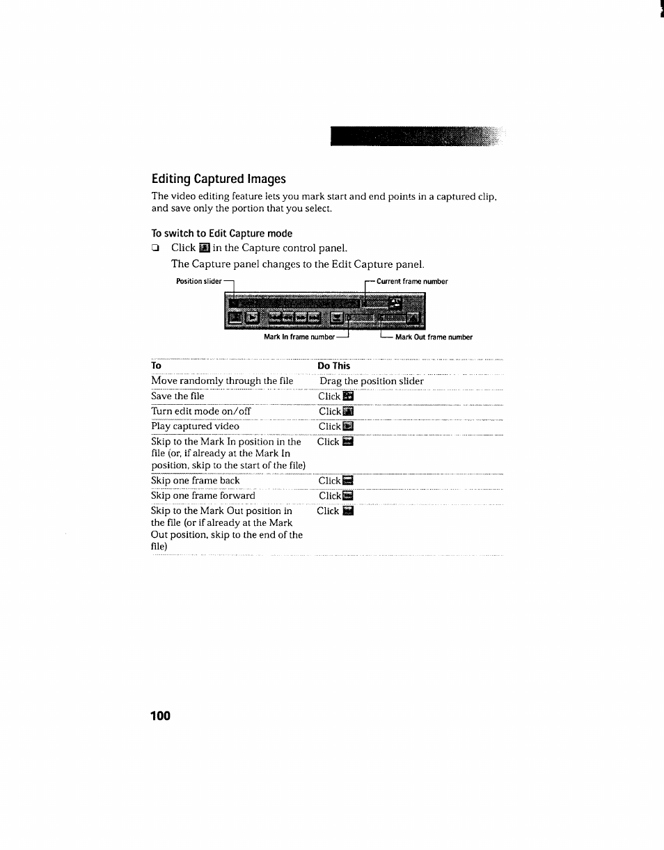 Editing captured images | Sony PCV-130 User Manual | Page 104 / 203