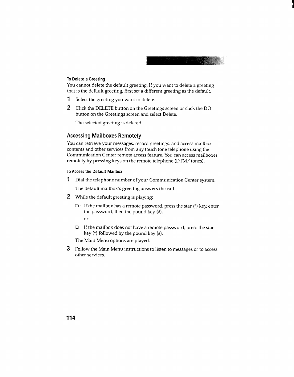 Accessing mailboxes remotely | Sony PCV-130 User Manual | Page 118 / 203