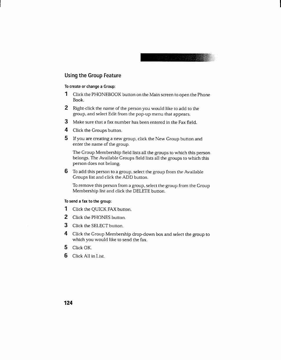 Using the group feature | Sony PCV-130 User Manual | Page 128 / 203