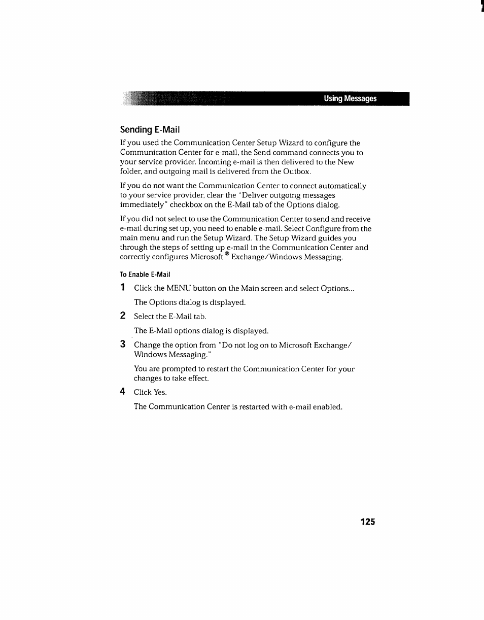 Sending e-mail | Sony PCV-130 User Manual | Page 129 / 203