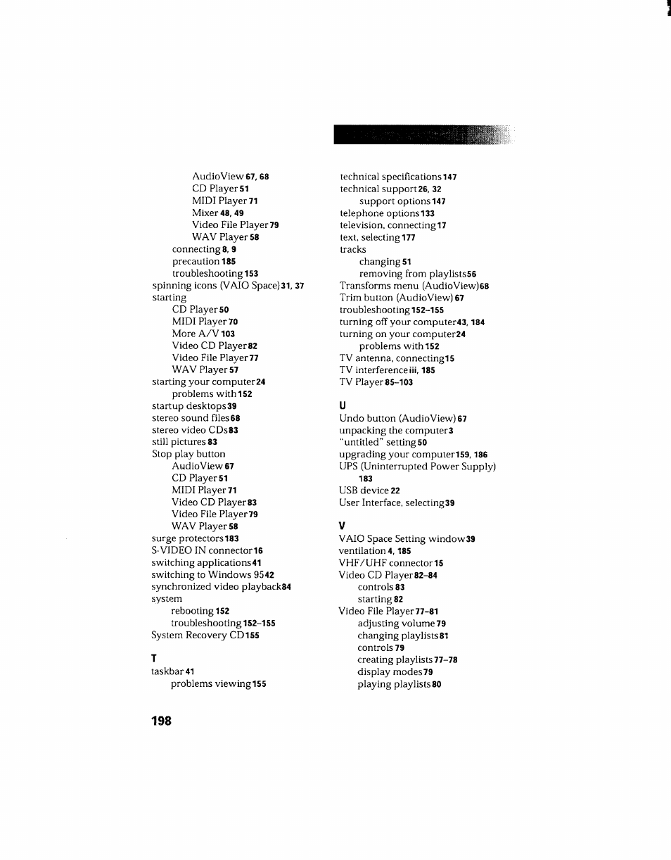 Sony PCV-130 User Manual | Page 202 / 203