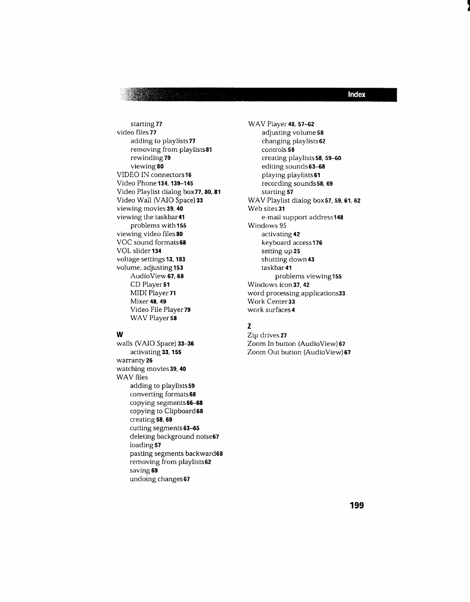 Sony PCV-130 User Manual | Page 203 / 203