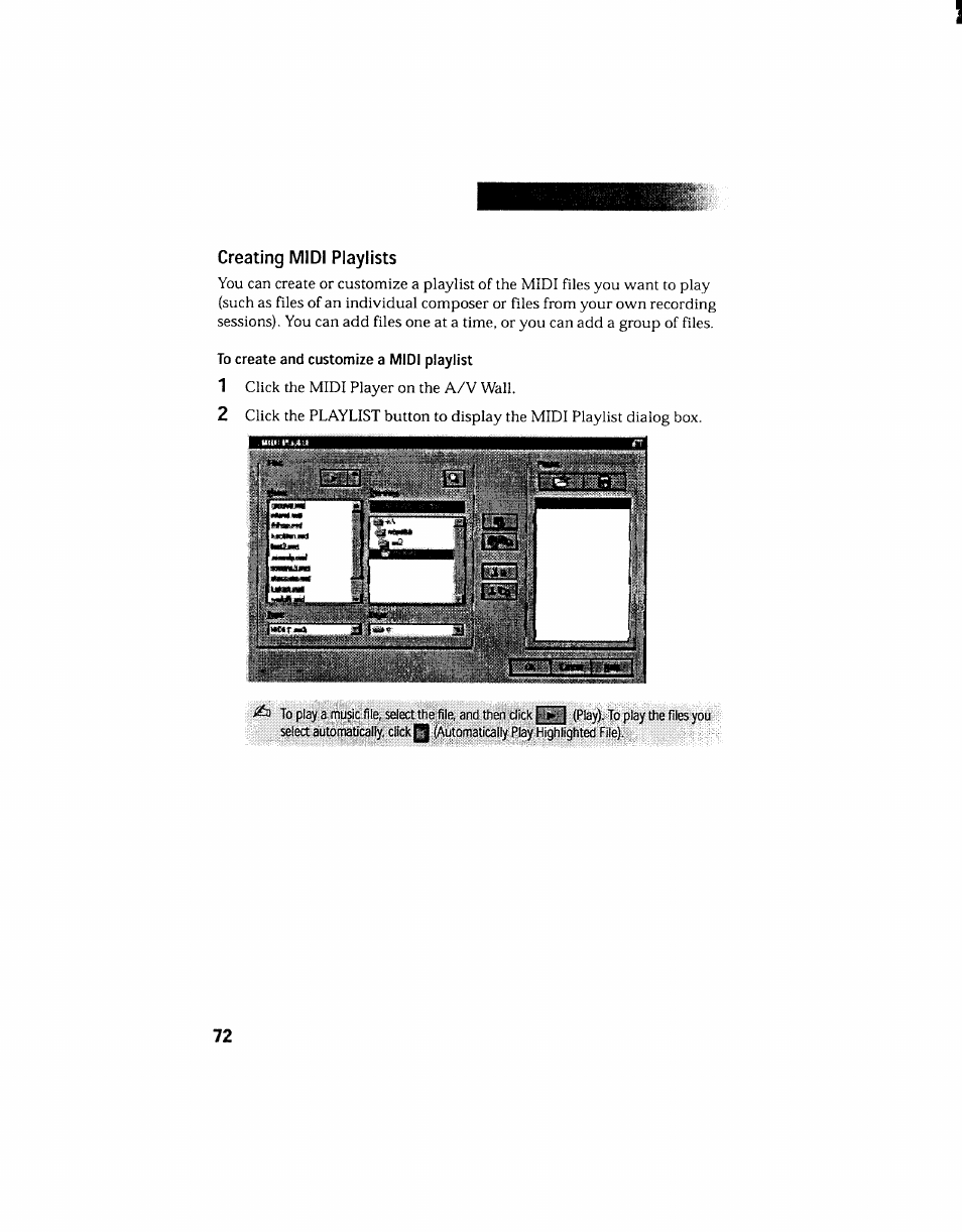 Creating midi playlists | Sony PCV-130 User Manual | Page 76 / 203